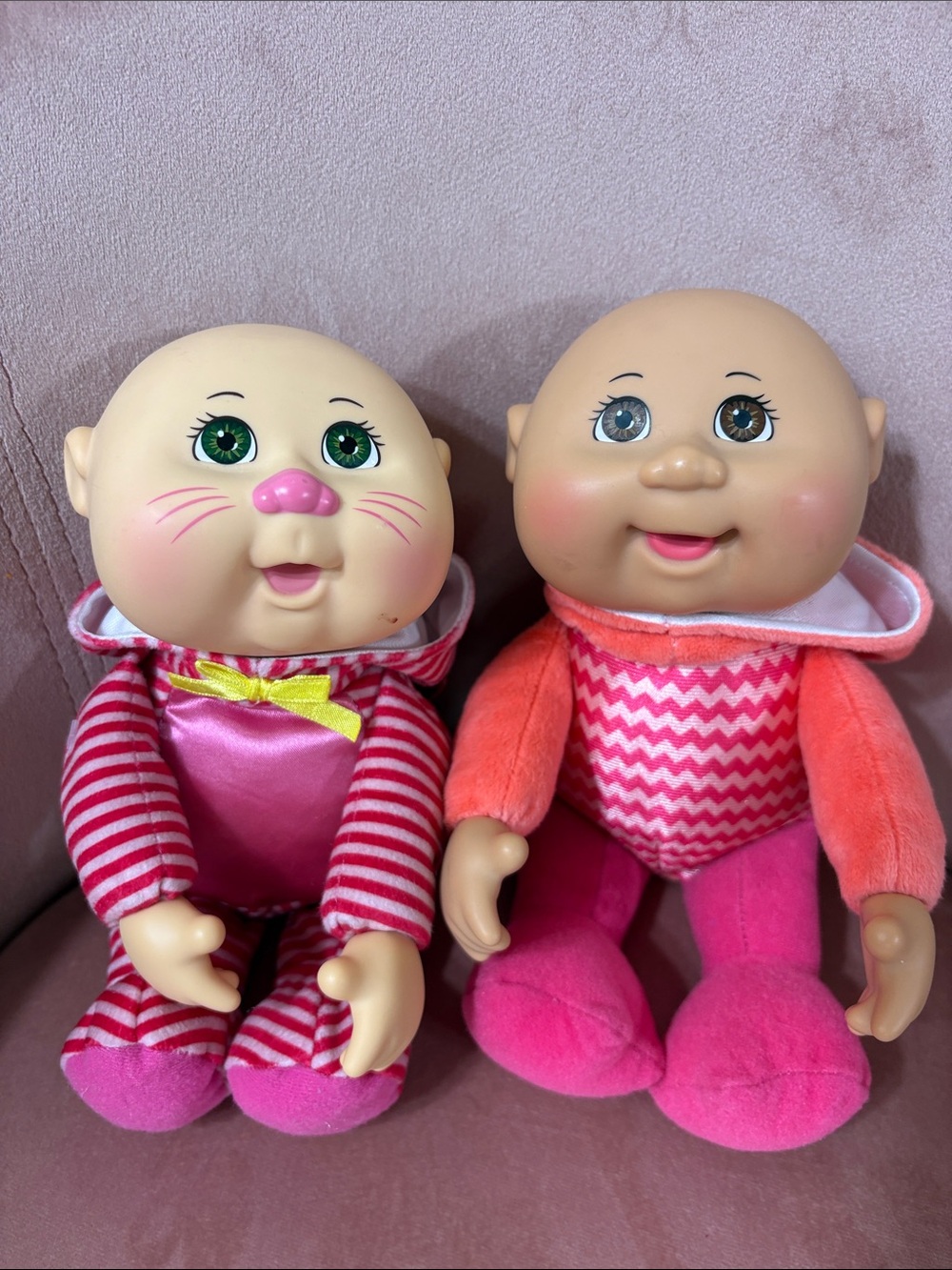 Cabbage Patch Kids Plush Pink Baby Doll Duo - Picture 2 of 7